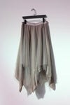 Marc Le Bihan 2590 series triple-layer silk skirt collection French handmade MLB-2590-HUIOU gray lotus color